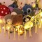 Stuffed Animal Toy Storage Hammock with LED Light-Macrame Jumbo Doll Room Corner Organizer Mesh Decoration-Hanging Storage Nets Kids Bedroom, (X-Large Size)